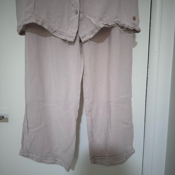 DanSkin nude Light Pink Button-Up Pajama Set - Picture 3 of 15